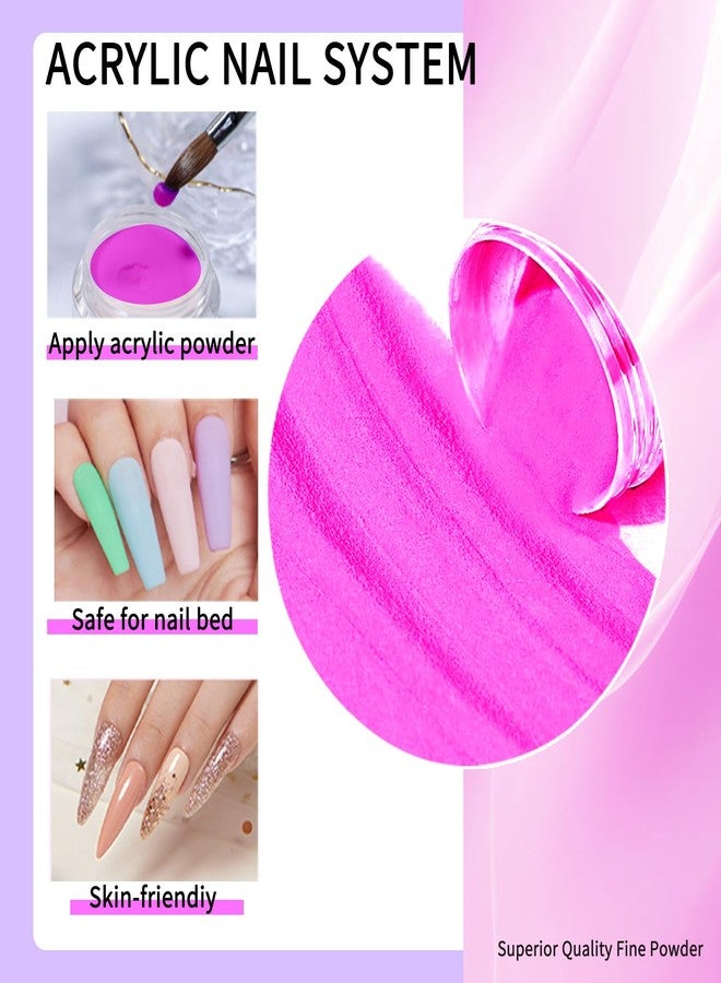 SULLMAR Nail Acrylic Powder Set 18 Colors DIY Nail Art Glitters Acrylic for Nails Sparkling Acrylic Nails Great for Home Manicure Sugar Powder for Nail Art Supplies - Image 4